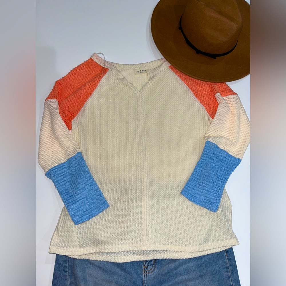 Long Sleeve Waffle Top
